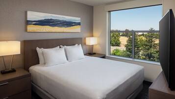 Estudio, 1 cama de matrimonio grande con sofá cama, cocina | 1 dormitorio, caja fuerte, escritorio