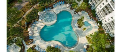 Indoor pool, outdoor pool