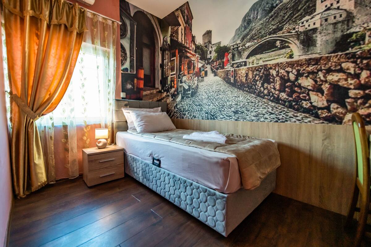 Premium bedding, memory-foam beds, free WiFi, bed sheets