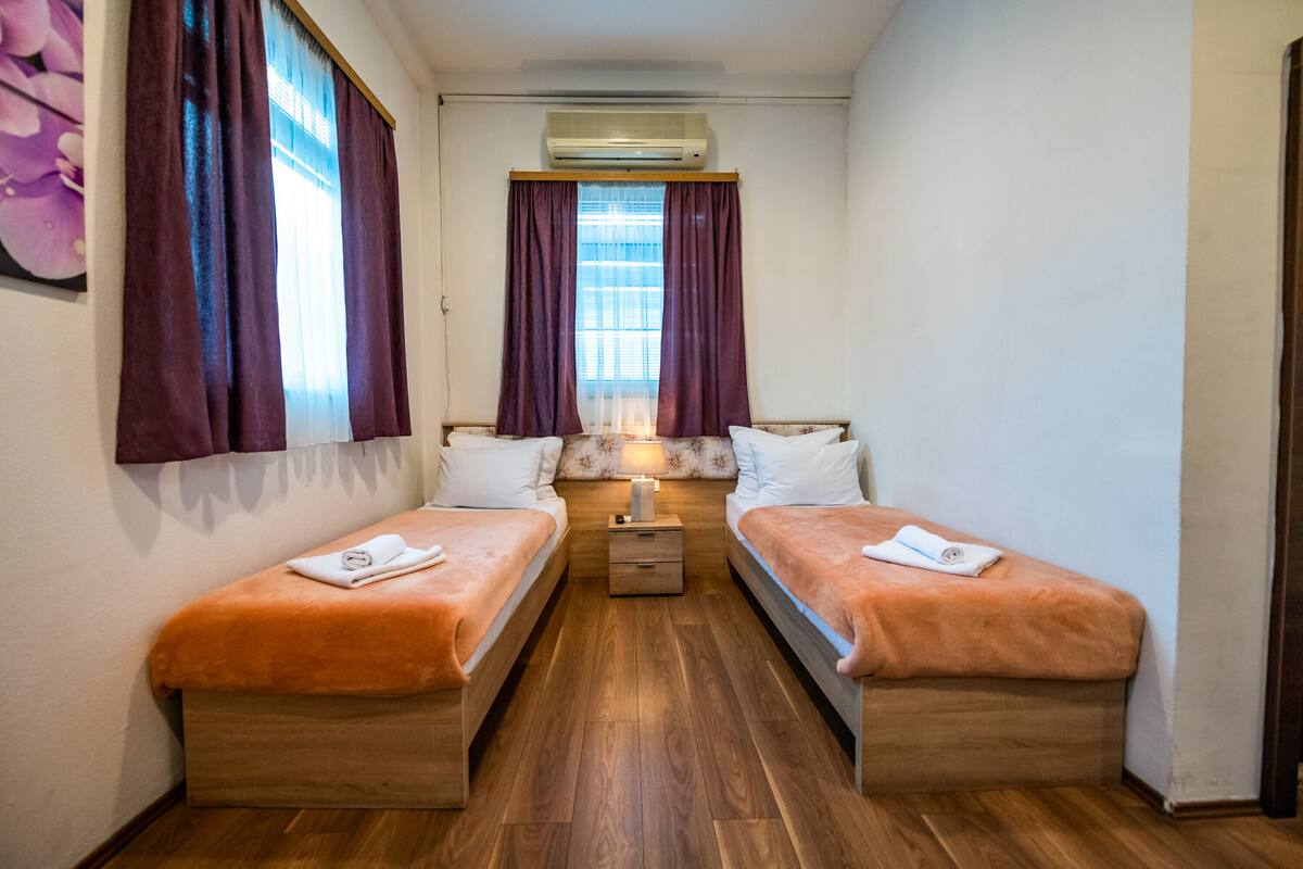 Premium bedding, memory-foam beds, free WiFi, bed sheets