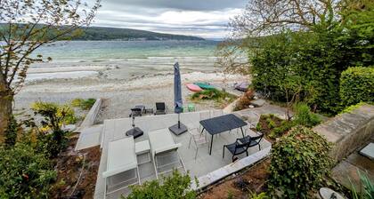 Fewo Findling direkt am See mit eigenem Strand, tollem Seeblick und Terrasse
