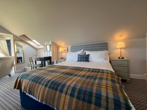 1 bedroom, desk, iron/ironing board, travel cot