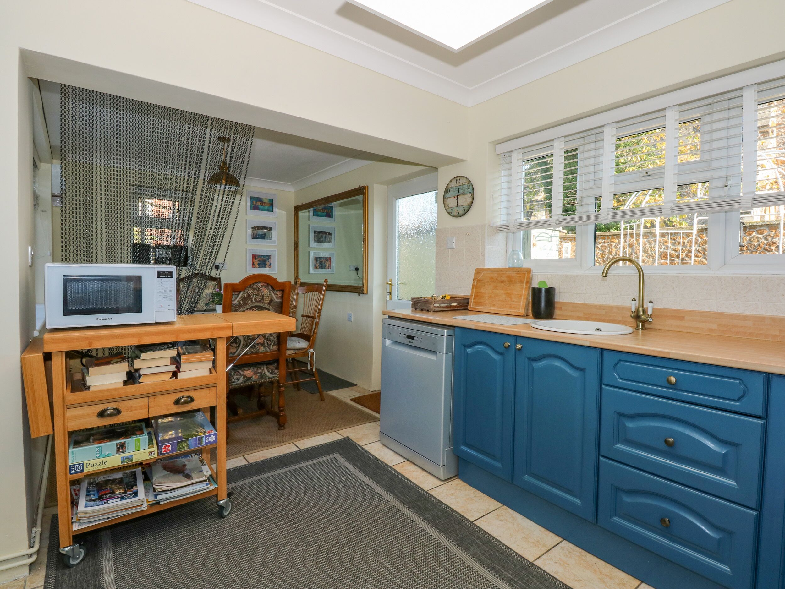 Fridge, dishwasher, electric kettle, toaster