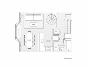 Condo, 2 Bedrooms | Floor plan - Chalet Chic Condo, Short Walk To Lift 7, Covered Parking 2 Bedroom Condo by RedAwning (Telluride)