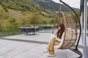 Luxury Room, Terrace, River View | Premium bedding, minibar, in-room safe, individually decorated