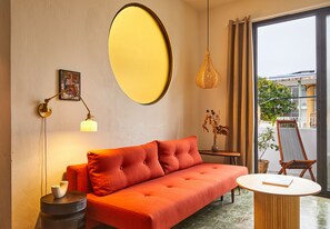 Exclusive Apartment | Living area | 43-inch Smart TV with digital channels, TV - APT by DW (San Juan)