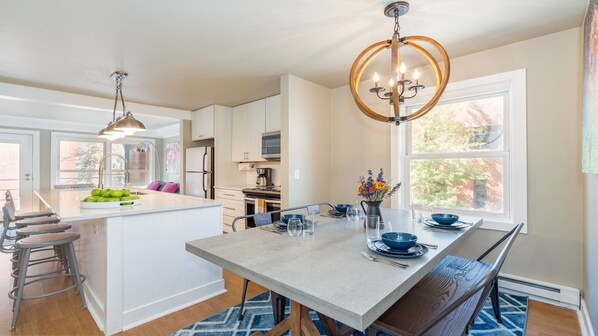 Condo, 2 Bedrooms | Private kitchen | Fridge, oven, coffee/tea maker, toaster