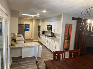 Fridge, microwave, oven, stovetop - Secluded Lake House on Lake Bob Sandlin with Private Boat Slip & Scenic Views (Pittsburg)