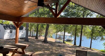 Secluded Lake House on Lake Bob Sandlin with Private Boat Slip & Scenic Views