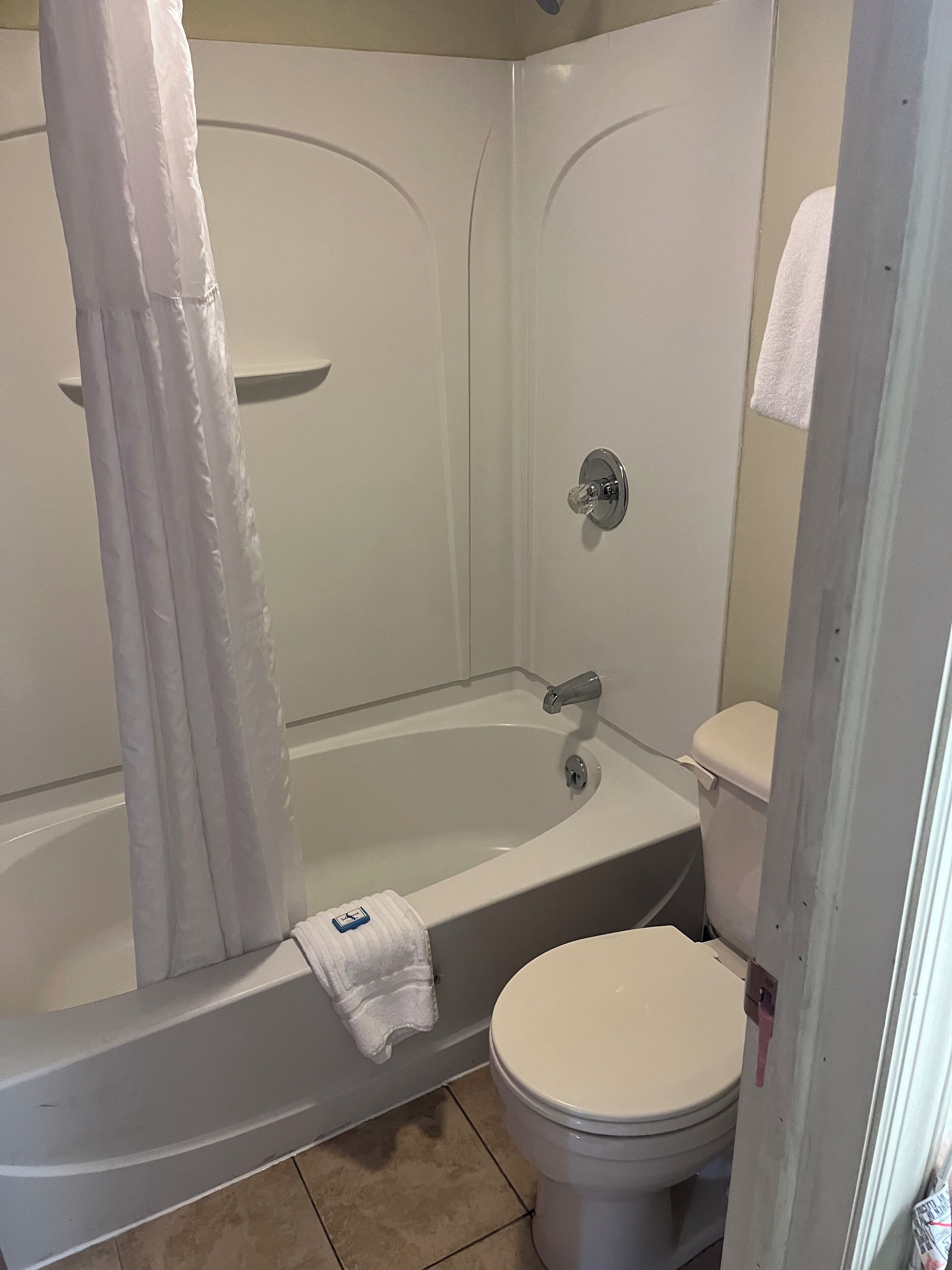 Free toiletries, towels, soap, shampoo