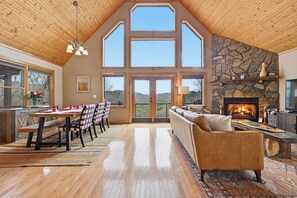 Älytelevisio, takka, videopelejä, DVD-soitin