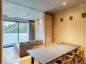 Deluxe Quadruple Room, Private Bathroom | Balcony view - Ureshino Yadoya (Ureshino)