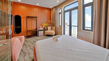 Egyptian cotton sheets, premium bedding, memory foam beds, minibar