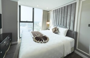 公寓, 城市景 (Room 1) | 高級寢具、迷你吧、書桌、手提電腦工作空間