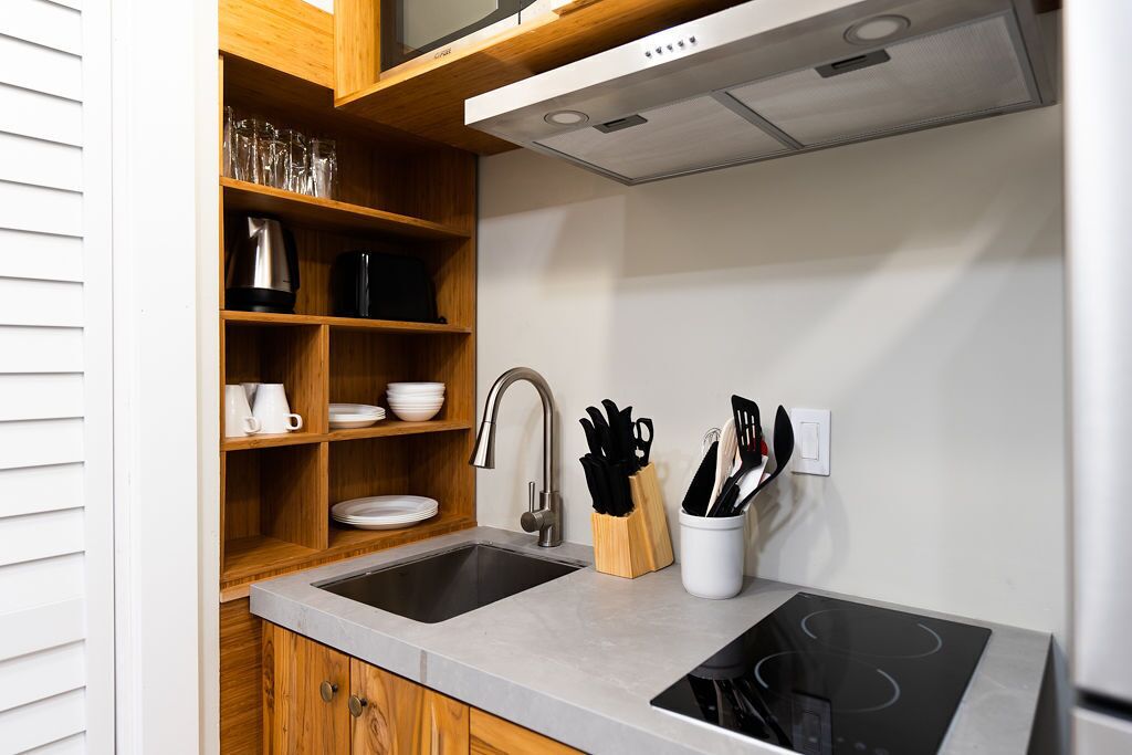 Apartment | Eigene Küche | Kühlschrank, Mikrowelle, Herdplatte, Geschirrspüler