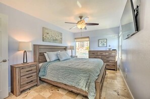 4 habitaciones, tabla de planchar con plancha y cuna de viaje