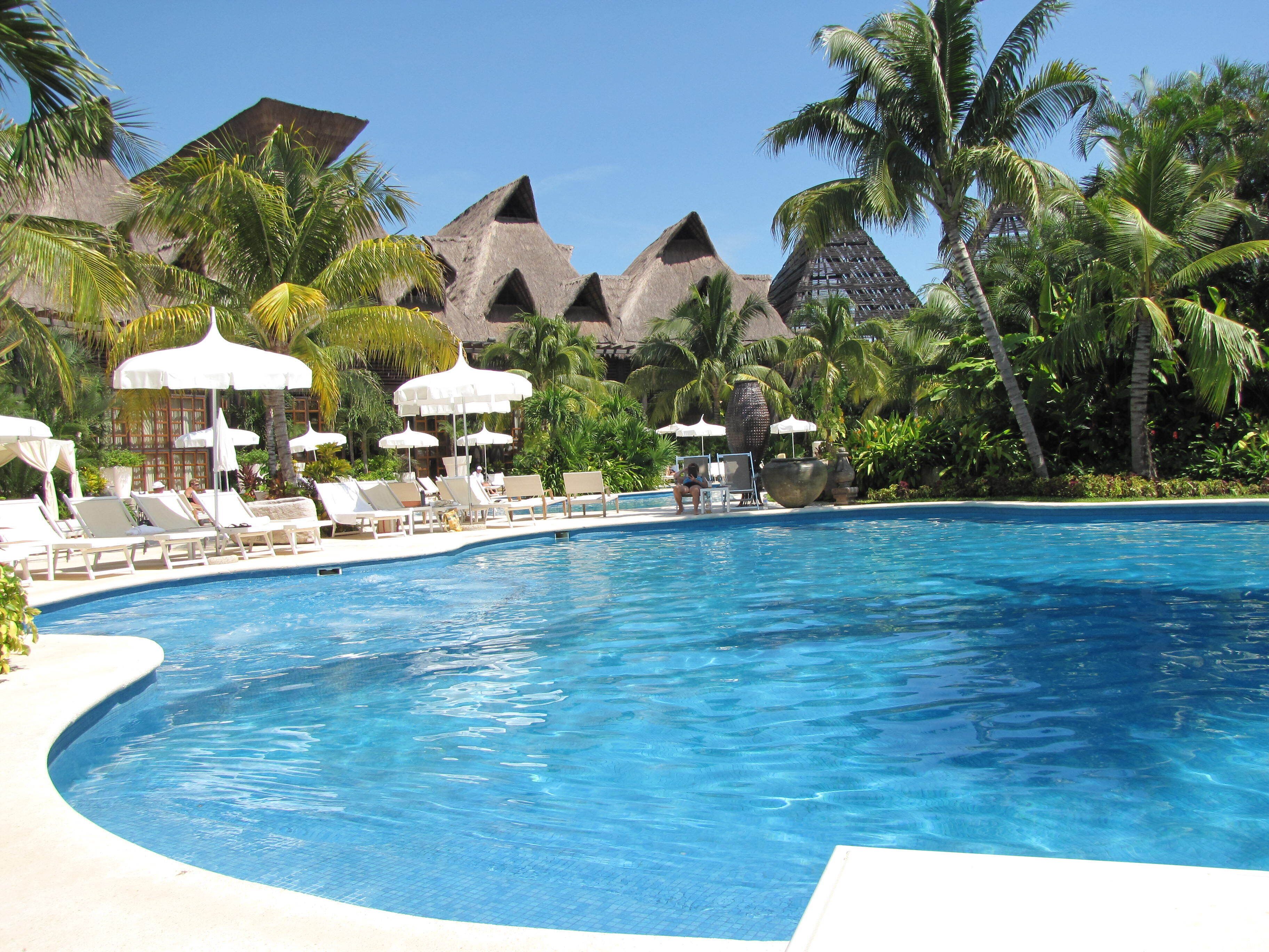 Piscine extérieure, piscine chauffée