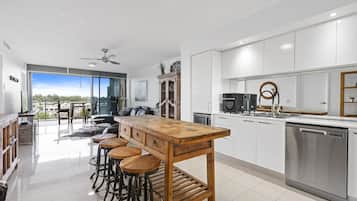 Apartment, 1 Bedroom | Living area | 55-inch LCD TV with cable channels, TV