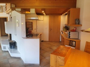 Microwave, oven, dishwasher, high chair