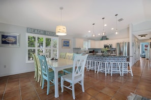 Dining - Meant to Be:1 Block to Beach! North End! Pool & Spa,Loaded Game Room by Anna Maria Life (Anna Maria)