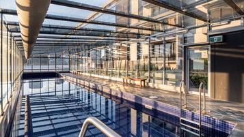 Indoor pool, a heated pool