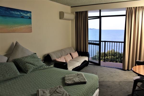 Looking out to the balcony and Magnetic Island.