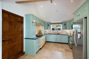 Fridge, microwave, oven - Long Roods Cottage, Monsal Head, near Bakewell (Bakewell)