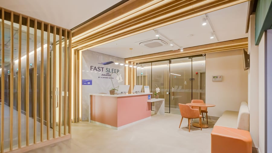 Fast Sleep Suites by Slaviero Hotéis dentro do Aeroporto Guarulhos Terminal 2, desembarque Oeste