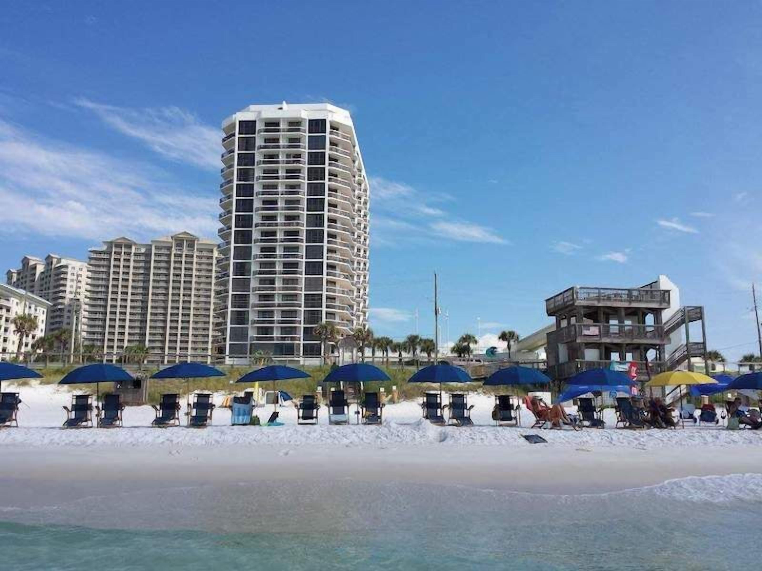 On the beach, beach bar