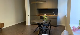 Romantic apartment with wood burning stove located in green, quiet neighbourhood