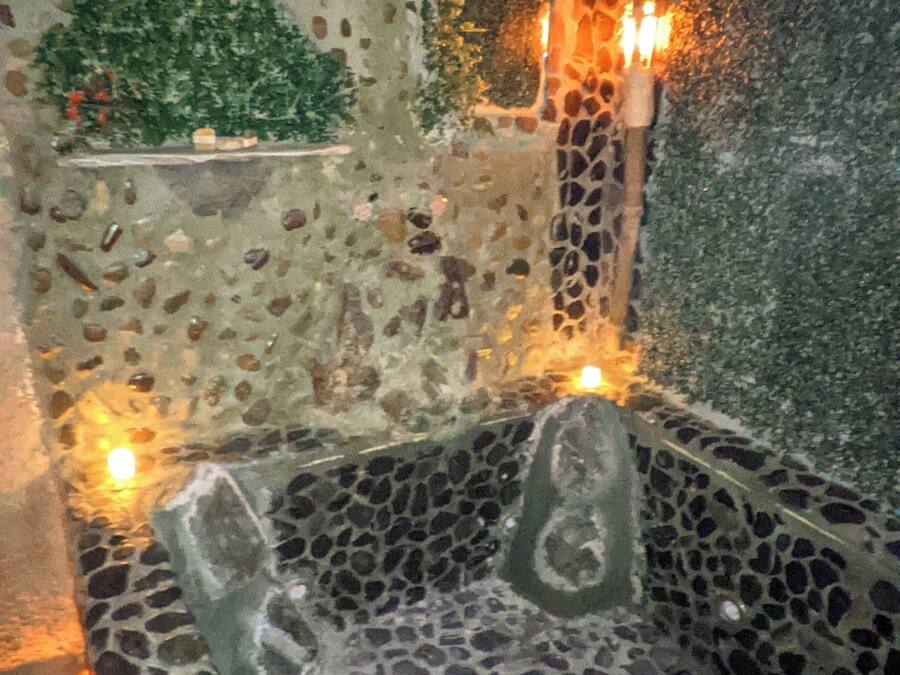 Chambre Design | Salle de bain | Douche, douche à « effet pluie », bidet, serviettes fournies
