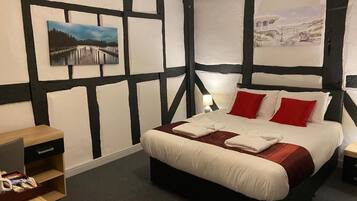 Desk, laptop workspace, free WiFi