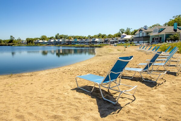 Vlak bij het strand