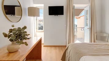 1 dormitori, planxa i posts de planxar, wifi gratuïta i roba de llit