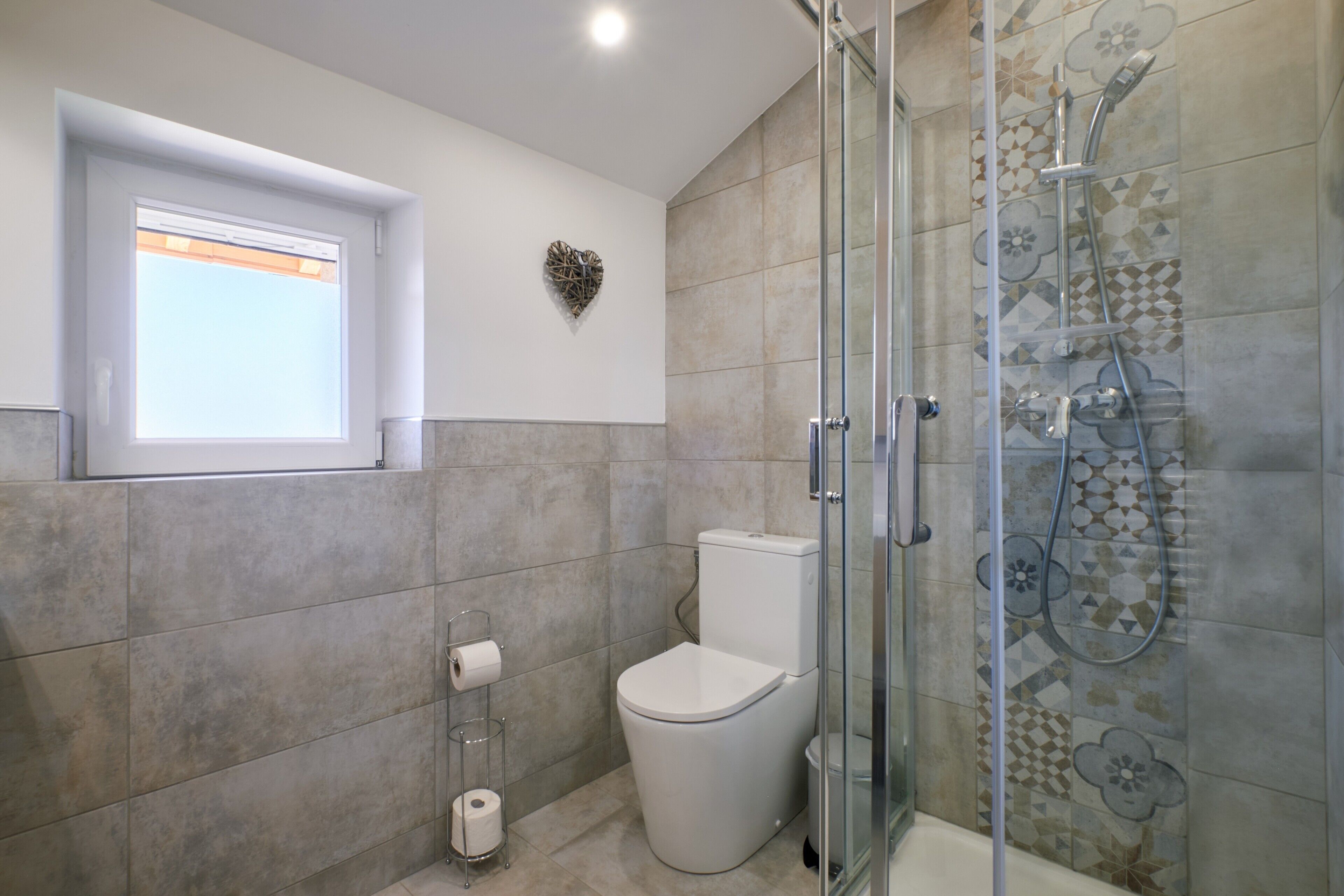Shower, hair dryer