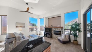 Smart TV, fireplace, offices