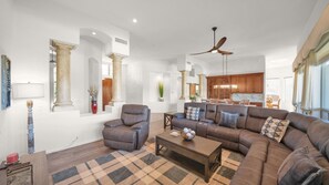 Smart TV, fireplace, offices