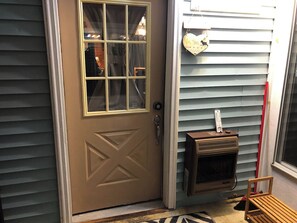 Main code-access door. Space heater is not usable and not in working order. - Ride-In/Ride-Out ORV Access | Huge Trailer Parking | Family & Pet Friendly (St Helen)