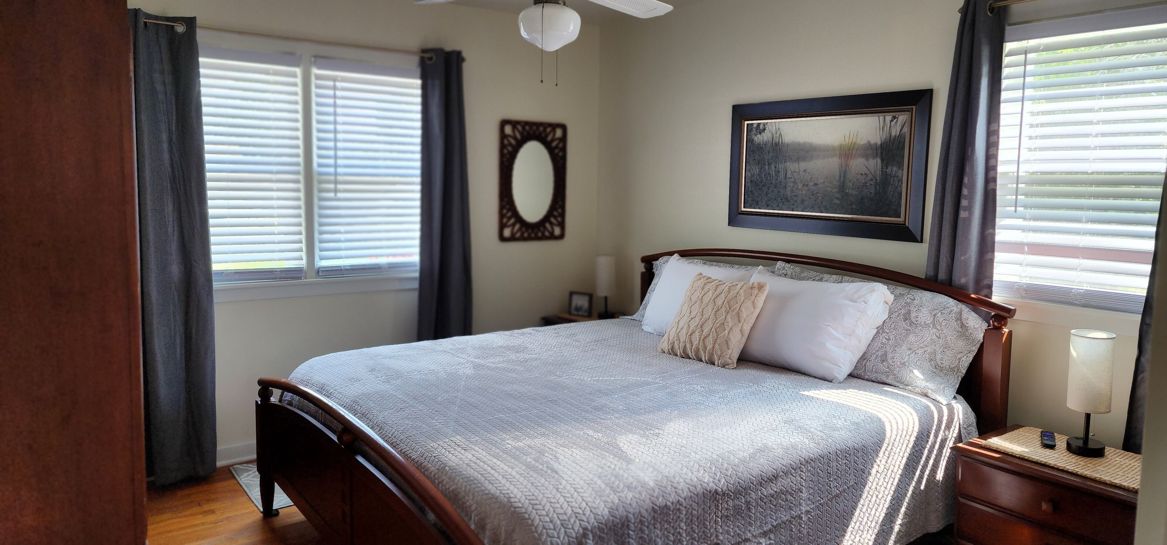 2 bedrooms, iron/ironing board, travel crib, free WiFi