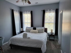 4 bedrooms, travel crib, WiFi, bed sheets