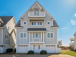 Exterior - Dolphin Parade #127 - Oceanfront, Hot Tub, Game Room, Sleeps #21! (North Topsail Beach)