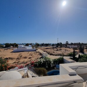 Blick von der Unterkunft