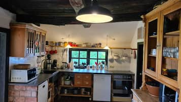 Køleskab, kogeplade, opvaskemaskine, elkedel