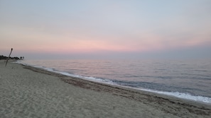 On the beach