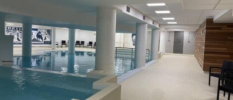 Indoor pool, a heated pool