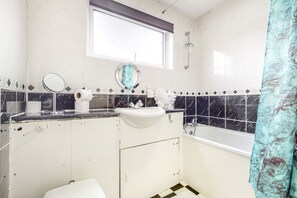 Hair dryer, towels