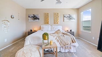 4 bedrooms, in-room safe, free WiFi, bed sheets