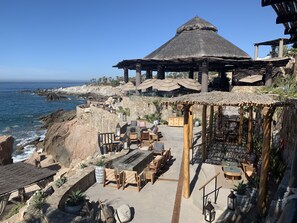 Outdoor dining - Esperanza at Aurberge is the best resort in Mexico (Cabo San Lucas)