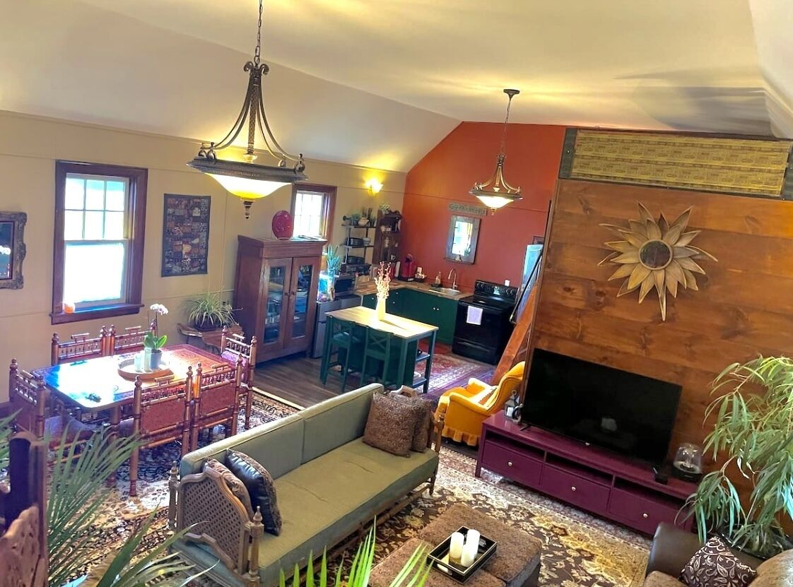 尊榮頂樓客房, 多張床 | 起居區