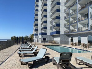 Indoor pool, a heated pool - Bright, Beautiful Oceanfront 1bd Condo Myrtle Beach 11307 (Myrtle Beach)
